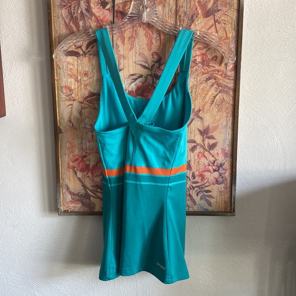 ADIDAS CLIMALITE STRETCH RETRO TEAL YOGA WORKOUT TANK TOP XS - Picture 14 of 15